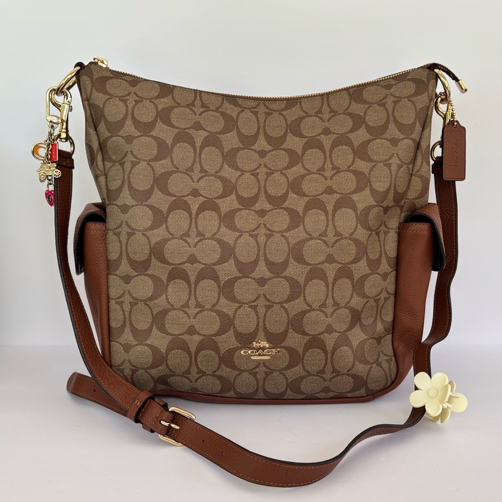 Coach Pennie Signature Khaki Redwood (C1523)